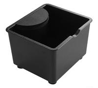 Knock Box para máquinas de café espresso, contenedor de café molido ABS con forma mínima, huella eficiente en el espacio y durabilidad de uso diario