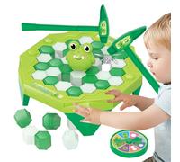 Knock Ice Game - Interactive Mini Tabletop Icèbreaker Toy | Educational Family Board Game with Hammers & Cubes | Fun Puzzle For Kids Age 3+