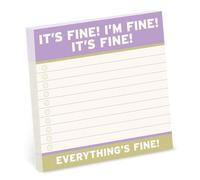 Knock Knock It's Fine Large Sticky Notes (4x4in)