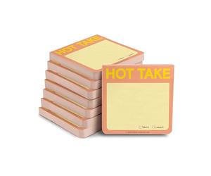 Knock Knock Knock Hot Take - Bloc de notas adhesivas, 3 x 3 pulgadas, 100 hojas cada una