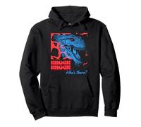 Knock Knock Who's There (declaración divertida y gráfico de dinosaurios) Sudadera con Capucha