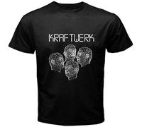 Knock New Musique Non Stop Robots Human Printed tee Graphic T-Shirt Funny Shirt for Mens Black Mens T Shirt Black