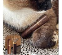 KnocKconK Paquete de 2 botellas conmemorativas de gato, colección de bigotes de gato, botella de madera hecha a mano natural para el pelo de la barba de mascotas