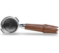 KNODOS Bottomless Portafilter for Espresso Machines with Double Shot Filter Basket (Nogal, 58mm Fits Gaggia Classic/Evo/Pro)