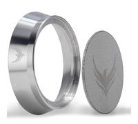 KNODOS Embudo Dosificador Magnético 58mm y Pantalla de Puck de Acero Inoxidable - Set 2 en 1 para Portafiltro Gaggia Classic, Rocket, ECM, Rancilio Silvia, La Marzocco - Reutilizable, Sin Salpicaduras