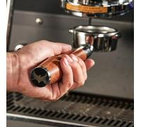 KNODOS Portafiltro sin fondo 58 mm para cabeza E61 | Portafiltro profesional barista compatible con Lelit, Ascaso, Profitec, ECM, Rocket, Flair 58