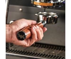 KNODOS Portafiltro sin fondo 58 mm para cabeza E61 | Portafiltro profesional barista compatible con Lelit, Ascaso, Profitec, ECM, Rocket, Flair 58