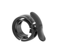 Knog Fahrradklingel Oi Prima, Anthrazit, 22,2 mm, Knop | Anillo de 80 dB con martillo Wavetek, diseño envolvente y gestión de cables integrada