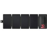 Knog PWR Panel Solar de 10 W, Negro, Premium, Panel de Carga Solar de 10 W, 10 W, 5 V, 2 A, USB, Compatible con Smartphones, Relojes Inteligentes, tabletas, GoPro, Bancos de energía