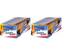 Knoppers Nutbar (24x40g) - Barra de barquillo con crema de leche (14,4%), crema de avellanas (14%), avellanas picadas (13,4%) y caramelo suave (22,2%) (Paquete de 2)