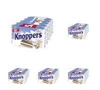 Knoppers x5 (5 x 25gr) - Barquillos rellenos con crema de leche y crema de avellanas (Paquete de 5)