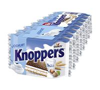 Knoppers Yogur - 8 x 25 g - Gofres rellenos con crema de yogur y relleno de crema de turrón
