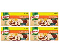 Knorr: Cubos de caldo "Delicato", sabor delicado, paquete de 4 cajas de 10 cubos, 10 g cada cubo