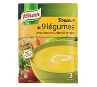 Knorr - Douceur de 9 Légumes avec Une Touche de Crème, pour 3 Portions, 84 g