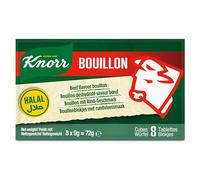 KNORR Halal - Caldo en cubitos de carne (24 unidades (24 x 8 x 9 g)