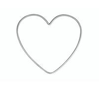 Knorr Prandell 20 cm - 1 pieza en forma de corazón de alambre plateado