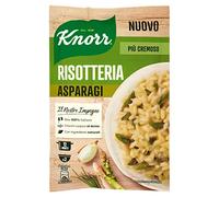 Knorr Risotto con espárragos, risotto listo con ingredientes naturales, 100% arroz italiano y granos al diente, preparación en olla o microondas, 175 g, 2 porciones
