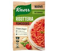 Knorr Risotto de tomate, risotto listo con ingredientes naturales, 100% arroz italiano y granos al diente, preparación en olla o microondas, 175 g, 2 porciones