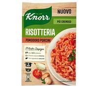 Knorr Risotto de tomate y setas, risotto listo con ingredientes naturales, 100% arroz italiano y granos al diente, preparación en olla o microondas, 175 g, 2 porciones