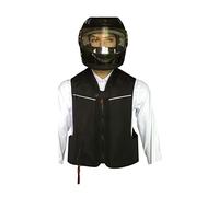 KNORRS Chaleco Con Airbag for Motocicleta Chaqueta Reflectante Con Airbag Y Cremallera Chaleco Inflable Reutilizable (S-2xl, Sin Cartucho De CO2) (Color : Black, Size : M)