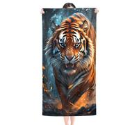 KnorRs Toalla de baño con estampado de tigre, grande, 90 x 180 cm, toalla de playa de microfibra XXL, de secado rápido, toalla de playa grande para hombres y mujeres (Y2, 100 x 200 cm)