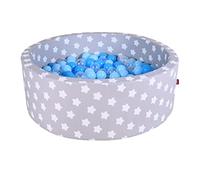 KNORRTOYS.COM- Baño de Bolas, Color Gris, Suave, Azul y Transparente (68153)