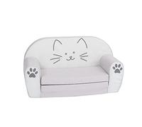 KNORRTOYS.COM Knorrtoys 68481-Sofá Infantil con diseño de Gato Lilli, Algodón Espuma, carbón