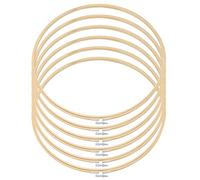 Knoruley 40 cm DIY Puntos de Círculo de Bordado de Bambú Cruces Anillo de Soporte Aguja de Madera Herramientas Artesanales