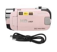 Knoruley Cámara Digital 1080P con Pantalla Giratoria de 2,4 Pulgadas, Zoom 16X, Grabadora de Video HD con Luz de Relleno.