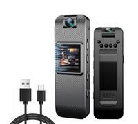 Knoruley Cámara Grabadora de Video 1080P, Pequeña Cámara de Seguridad con Visión, Mini Cámara Corporal Portátil para Entregas Deportivas Legales