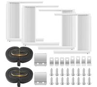 Knoruley Juego de 2 Paneles Laterales para Aire Acondicionado de Ventana con Ajustable, Aislamiento para la Mayoría de los Acondicionados de Ventana de 5000 A 20 000 BTU.