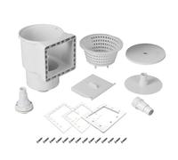 Knoruley Kit de Accesorios para Skimmer de Piscina Elevada de Ajuste Universal - de Apertura: 6 Pulgadas. Se Adapta A Todos los Recortes de Pared de Piscina Estándar.