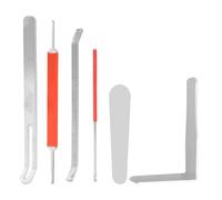 Knoruley Kit de Reparación de Instrumentos de Viento Madera, Juego Universal de 6 Piezas para Flautín y Saxofón, Herramientas Esenciales de Mantenimiento para Músicos.