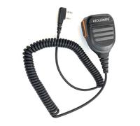 Knoruley Micrófono de Mano Impermeable de Alta Potencia para Exteriores para Hablar por Máquina con Walkie Talkie UV-5R