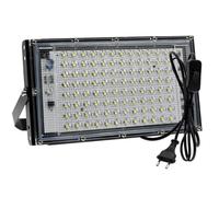 Knoruley Proyector LED, Exterior, Reflector Pearl Point de Bajo Consumo, Farola de Pared, Iluminación de Jardín, 6500 K, 100 W (UE)