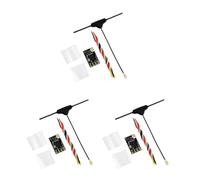 Knoruley Receptor Nano ExpressLRS ELRS de 2,4 GHz de 3 Piezas con Antena Tipo T Compatible con Actualización de WiFi para Dron FPV RC de Alcance