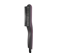 Knoruley Rizador de Barba Rápido para Hombres, Peine Multifuncional para Cabello Liso para Mujeres, Rizador de Iones de Temperatura Ajustable, Enchufe de la UE