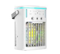 Knoruley Ventilador de Aire Acondicionado Pequeño para el Hogar, Refrigerador Portátil, Humidificador, de Escritorio, para Uso Móvil.