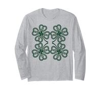 Knot Clover Knotwork Viking Norse St Patrick's Manga Larga