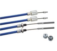 Knott 2 x Original Nirosta Cable de Freno Incluye 2 x Tuercas Funda Longitud: 1430 mm Longitud Total: 1640 mm Colgante Cuerda 37086.16 3708616 Colgante Freno Cuerda GL HL