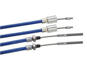 Knott 2 x Original Nirosta Freno cuerda Longitud de la funda: 1230mm Longitud total: 1440mm Cable de remolque 37086.14 3708614 Cable de freno de remolque 1230 1440 Cable Freno