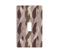 Knott Cord - Cubierta decorativa de interruptor de luz de colores neutros, 1 banda, placa de pared para cocina, granja, dormitorio, baño, decoración artística