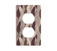 Knott Cord - Cubierta decorativa para interruptor de luz, color neutro, 1 banda, placa de pared para cocina, baño, tamaño 7 x 11,4 cm