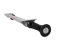 Knott Eje sin Freno para Remolque Ligero de 750 kg, Absorción de Impactos Óptima, Medidas de 1130 mm y 1430 mm, Ataque de Rueda 4x100 para Reparación de Remolques de Carga