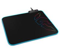 Alfombrilla Gaming con Iluminación LED Krom Knout RGB (32 x 27 x 0,3 cm) Negro