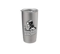 Know Jesus Know Peace Vaso térmico de acero inoxidable de doble pared