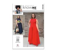 KNOW ME Keechii B Style AA - Patrón de costura para monos de mujer y mujer (10-12-14-16-18)
