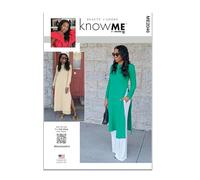 Know ME ME2046Y5 Vestido de punto para mujer en dos longitudes y pantalones tejidos Y5 (18-20-22-24-26)