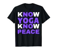 Know Yoga Conoce la Paz Divertido Yogui Consciente Camiseta