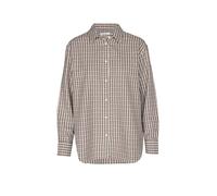 KNOWLEDGE COTTON APPAREL Blusa camisera VEGA marrón | S